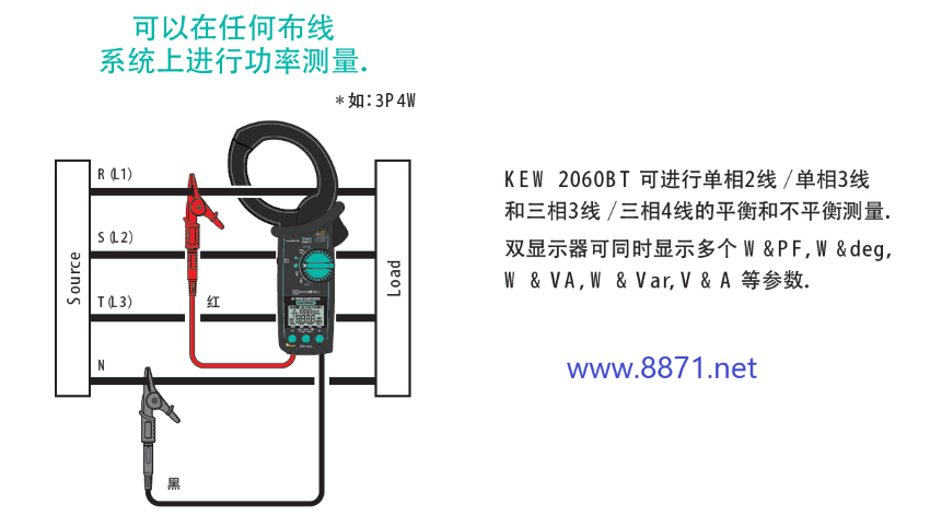 日本共立KEW2060BT钳形功率计