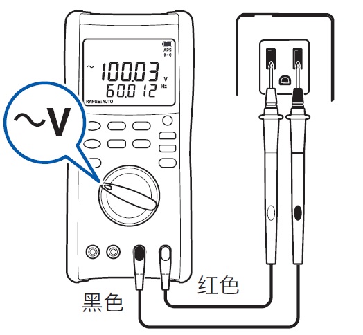 使用万用表测量交流电压的方法